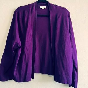 Cashmere wine color.  You can wear with dresses , blouses or camisoles.